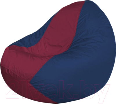 Бескаркасное кресло Flagman Classic К2.1-119 (бордовая/темно-синий) - фото