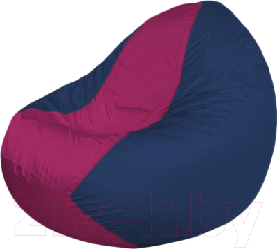 Бескаркасное кресло Flagman Classic К2.1-120 (фуксия/темно-синий) - фото