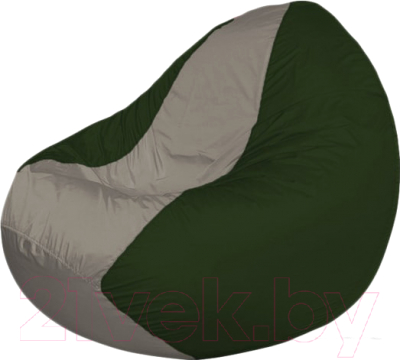 Бескаркасное кресло Flagman Classic К2.1-127 (серый/темно-оливковый) - фото