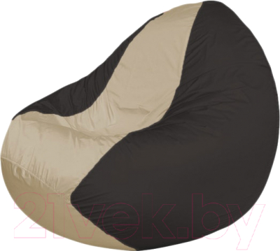 Бескаркасное кресло Flagman Classic К2.1-131 (светло-бежевый/черный) - фото