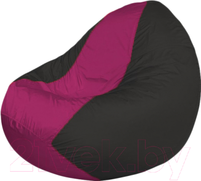 Бескаркасное кресло Flagman Classic К2.1-133 (фуксия/черный) - фото