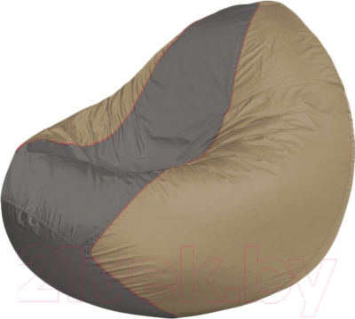 Бескаркасное кресло Flagman Classic К2.1-139 (серый/темно-бежевый) - фото