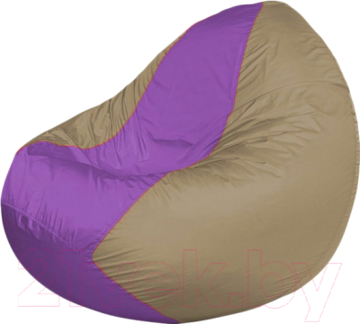 Бескаркасное кресло Flagman Classic К2.1-140 (сиреневый/темно-бежевый) - фото