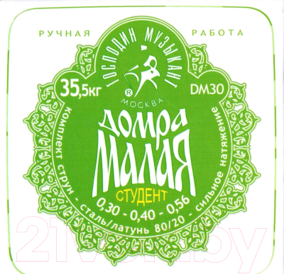 Струны для домры Господин Музыкант DM30 - фото
