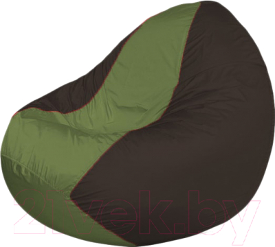 Бескаркасное кресло Flagman Classic К2.1-150 (оливковый/коричневый) - фото