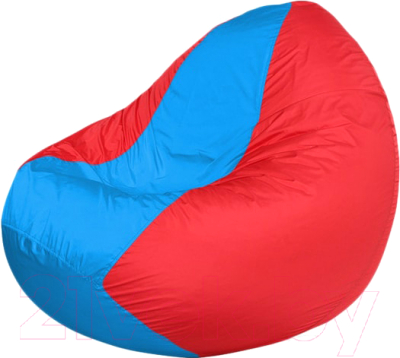 Бескаркасное кресло Flagman Classic К2.1-153 (голубой/красный) - фото