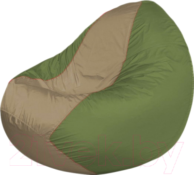 Бескаркасное кресло Flagman Classic К2.1-155 (темно-бежевый/оливковый) - фото