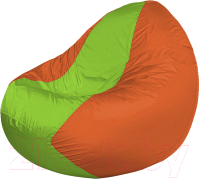 Бескаркасное кресло Flagman Classic К2.1-161 (салатовый/оранжевый) - фото
