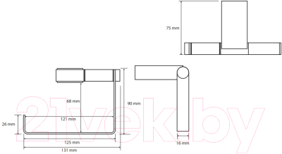 Держатель для туалетной бумаги Bemeta Nero 135012220