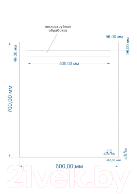 Зеркало Cersanit Led 010 60x70 / KN-LU-LED010-60-b-Os