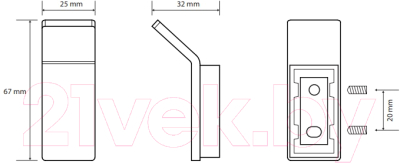 Крючок для ванной Bemeta Solo 139106022