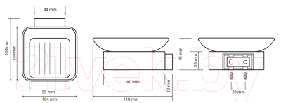 Мыльница Bemeta Solo 139108032