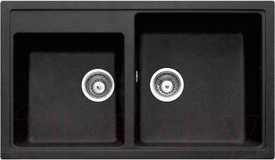 Мойка кухонная Longran Classic CLS860.500 20 (оникс) - фото