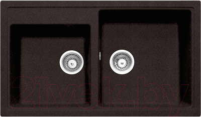 Мойка кухонная Longran Classic CLS860.500 20 (марон) - фото