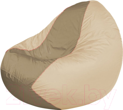 Бескаркасное кресло Flagman Classic К2.1-188 (темно-бежевый/светло-бежевый) - фото
