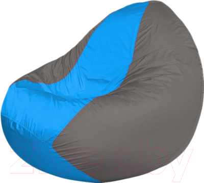 Бескаркасное кресло Flagman Classic К2.1-194 (серый/голубой) - фото