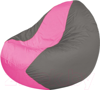 Бескаркасное кресло Flagman Classic К2.1-200 (розовый/серый) - фото