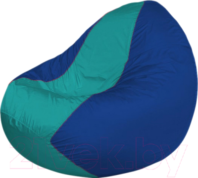 Бескаркасное кресло Flagman Classic К2.1-203 (бирюзовый/синий) - фото