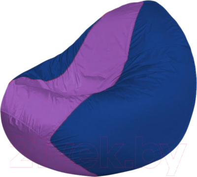 Бескаркасное кресло Flagman Classic К2.1-208 (сиреневый/синий) - фото
