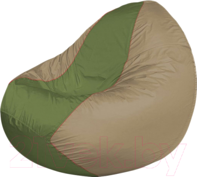 Бескаркасное кресло Flagman Classic К2.1-214 (оливковый/темно-бежевый) - фото