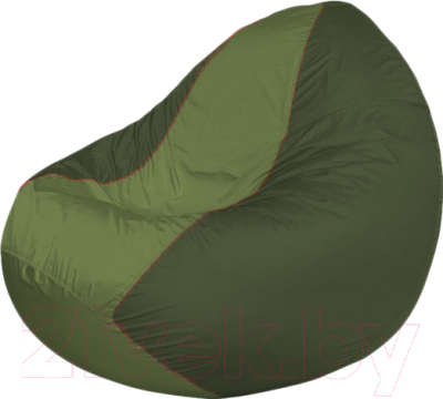 Бескаркасное кресло Flagman Classic К2.1-219 (оливковый/темно-оливковый) - фото