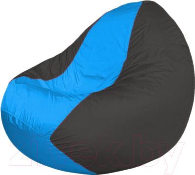 Бескаркасное кресло Flagman Classic К2.1-222 (голубой/темно-серый) - фото