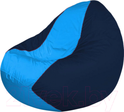Бескаркасное кресло Flagman Classic К2.1-229 (голубой/темно-синий) - фото