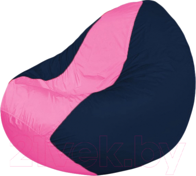 Бескаркасное кресло Flagman Classic К2.1-230 (розовый/темно-синий) - фото