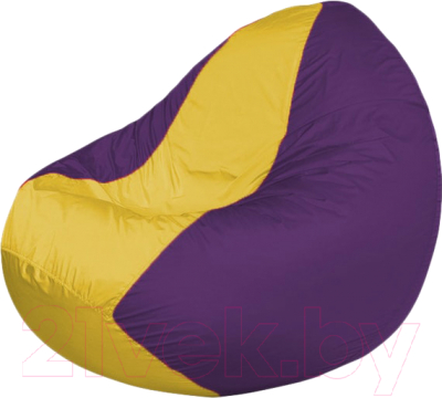 Бескаркасное кресло Flagman Classic К2.1-232 (желтый/фиолетовый) - фото