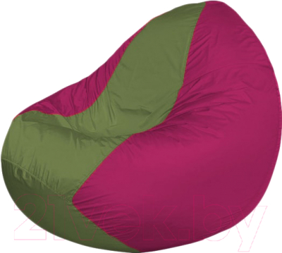 Бескаркасное кресло Flagman Classic К2.1-240 (оливковый/фуксия) - фото