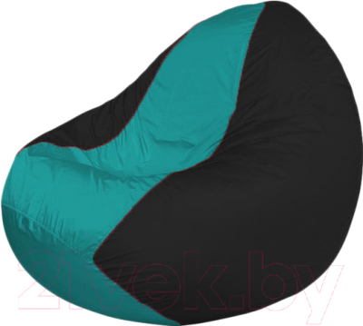 Бескаркасное кресло Flagman Classic К2.1-242 (бирюзовый/черный) - фото