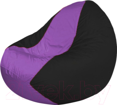 Бескаркасное кресло Flagman Classic К2.1-244 (темно-сиреневый/черный) - фото