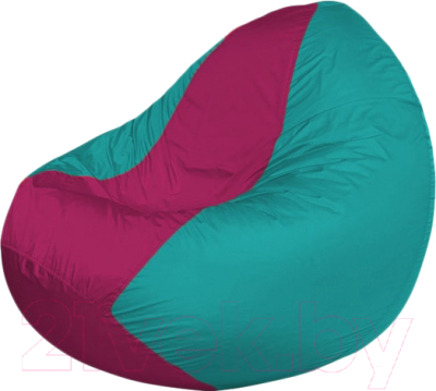 Бескаркасное кресло Flagman Classic К2.1-245 (фуксия/бирюзовый) - фото