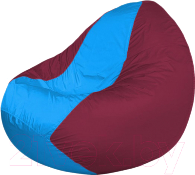 Бескаркасное кресло Flagman Classic К2.1-247 (голубой/бордовый) - фото