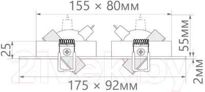 Точечный светильник Feron MR16 G5.3 DL2802 / 32641