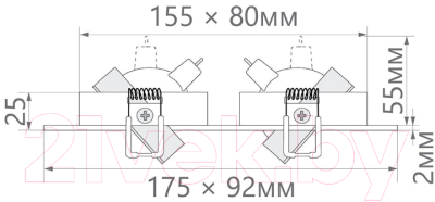 Точечный светильник Feron MR16 G5.3 DL2802 / 32642