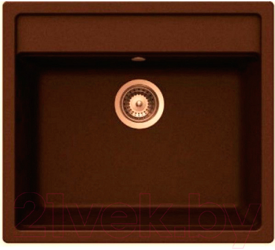 Мойка кухонная Longran Geos GES560.510 (марон) - фото