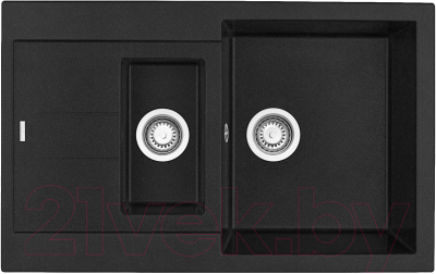 Мойка кухонная Longran Amanda AMG780.500 15 (оникс) - фото
