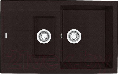 Мойка кухонная Longran Amanda AMG780.500 15 (марон) - фото