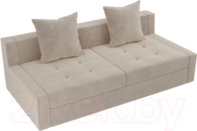 Диван Лига Диванов Мартин / 102802 (велюр бежевый)