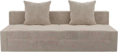 Диван Лига Диванов Мартин / 102802 (велюр бежевый)