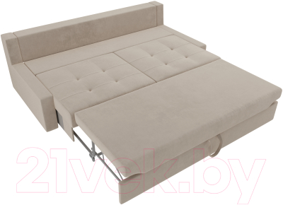 Диван Лига Диванов Мартин / 102802 (велюр бежевый)