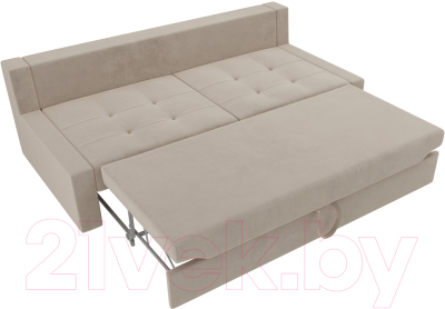 Диван Лига Диванов Мартин / 102802 (велюр бежевый)