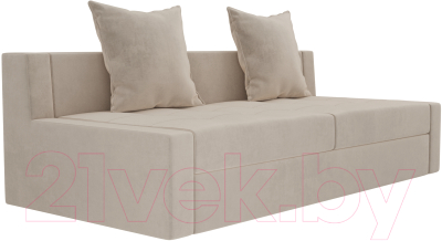 Диван Лига Диванов Мартин / 102802 (велюр бежевый)