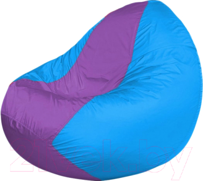 Бескаркасное кресло Flagman Classic К2.1-252 (сиреневый/голубой) - фото