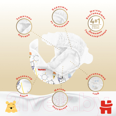 Подгузники детские Huggies Elite Soft 2 Mega 4-6кг