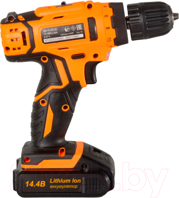 Аккумуляторная дрель-шуруповерт Вихрь ДА-14.4Л-2 (72/14/15)