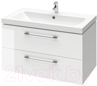 Тумба под умывальник Cersanit Lara / SB-SZ-LARA-CO80/Wh - фото