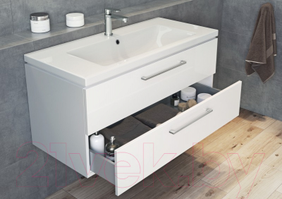 Тумба под умывальник Cersanit Lara / SB-SZ-LARA-CO80/Wh