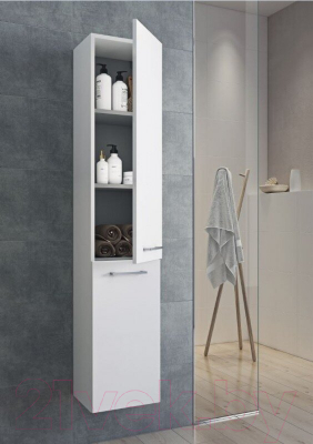 Шкаф-пенал для ванной Cersanit Lara / SB-SL-LAR/Wh